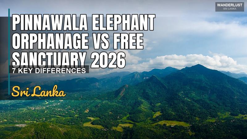 Pinnawala Elephant Orphanage vs Free Sanctuary 2026: 7 Key Differences