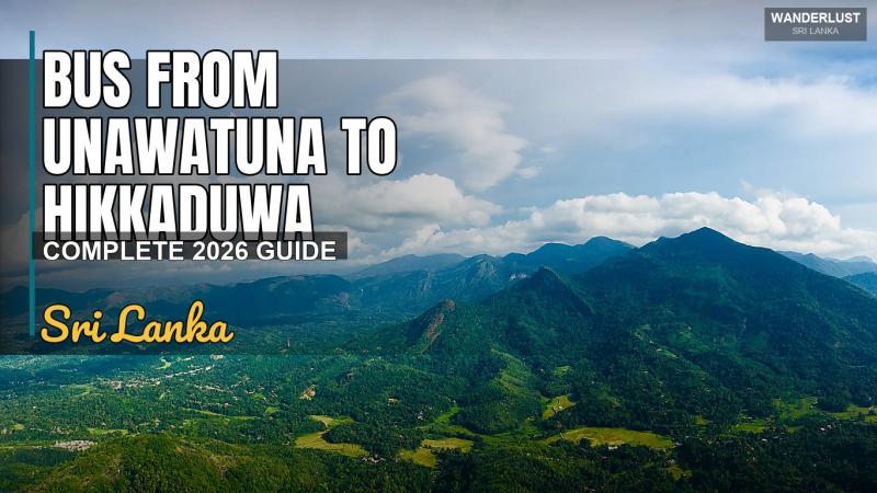 Bus d'Unawatuna à Hikkaduwa : Guide complet 2026
