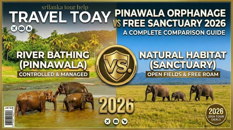 Pinnawala Elephant Orphanage vs Free Sanctuary 2026: 7 Key Differences