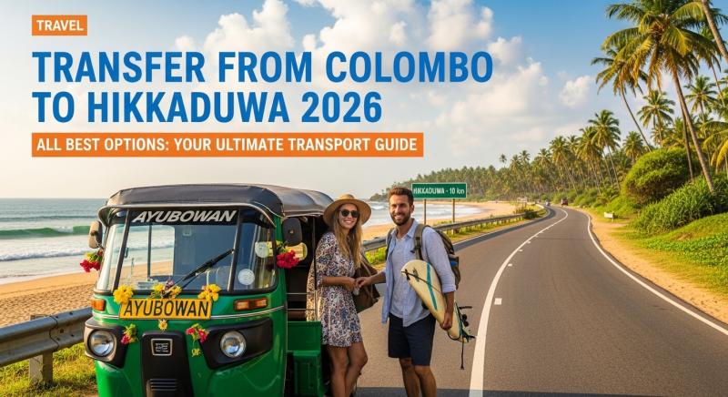 Transfer from Colombo to Hikkaduwa 2026: All Best Options